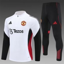Chandal Niño Entrenamiento Manchester United Blanco Negro 25-26