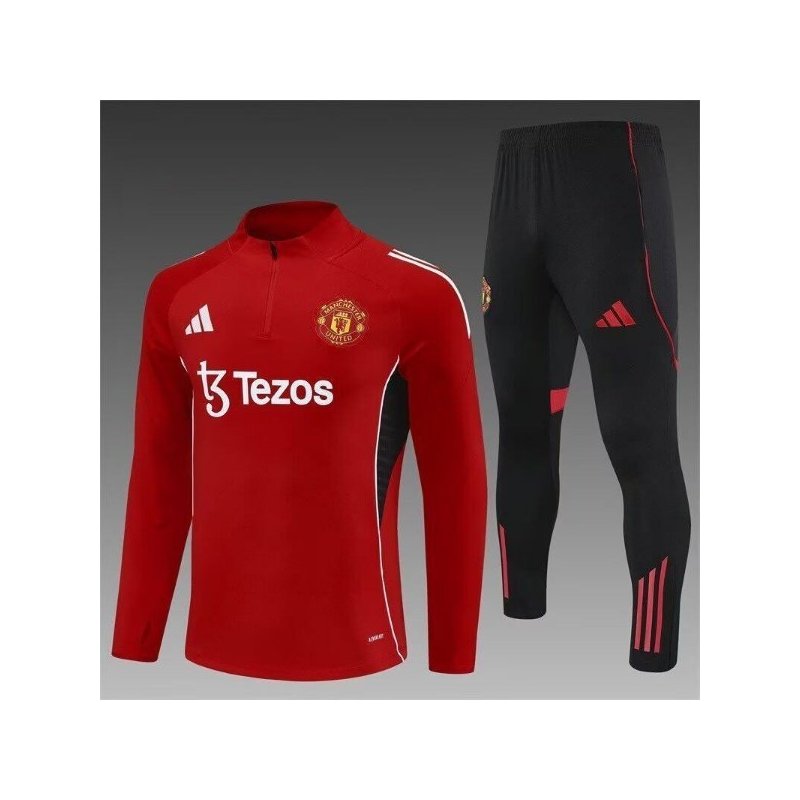 Chandal Niño Entrenamiento Manchester United Rojo 25-26 Chandal Niño Entrenamiento Manchester United Rojo 25-26