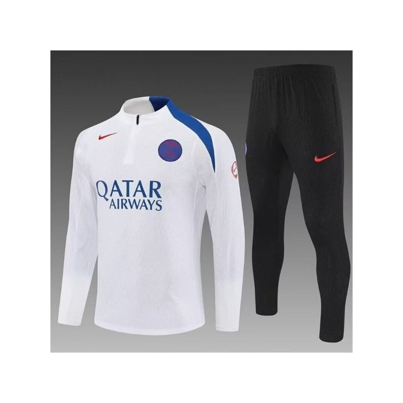 Chandal Niño Entrenamiento PSG Blanco Azul 25-26 Chandal Niño Entrenamiento PSG Blanco Azul 25-26