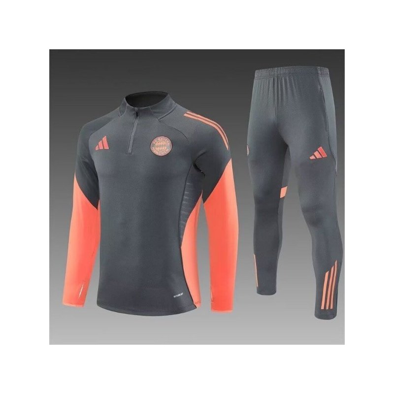 Chandal Niño Entrenamiento Bayern Munich Naranja Gris 25-26 Chandal Niño Entrenamiento Bayern Munich Naranja Gris 25-26