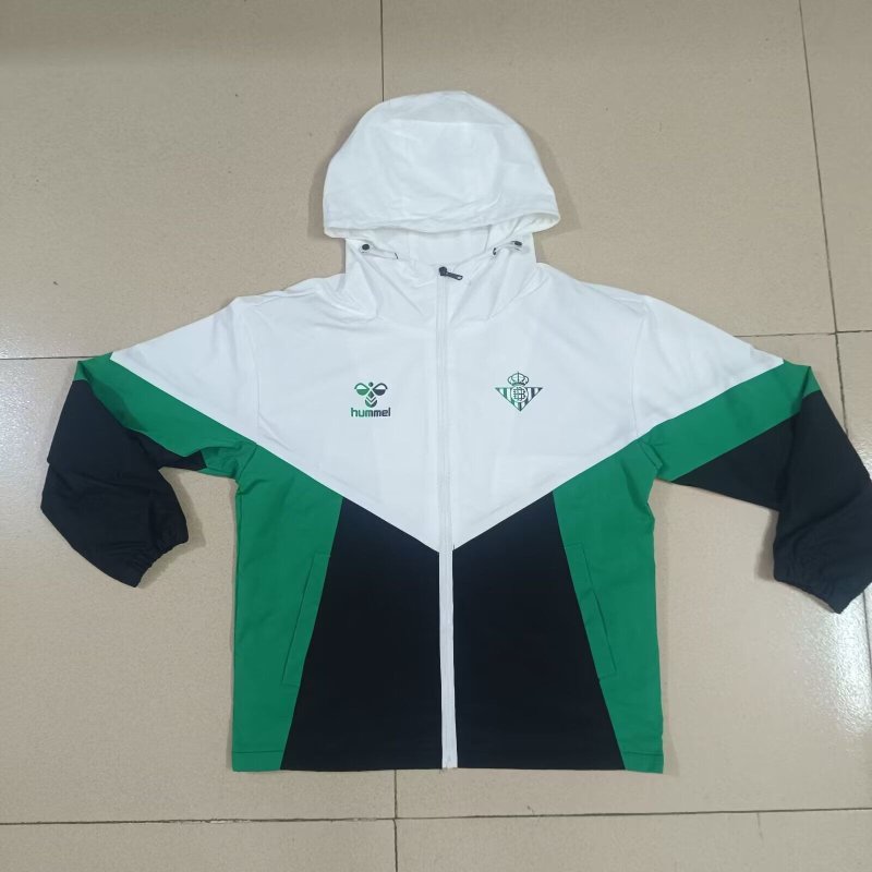 Real Betis Cortavientos Verde Blanco 25-26 Real Betis Cortavientos Verde Blanco 25-26