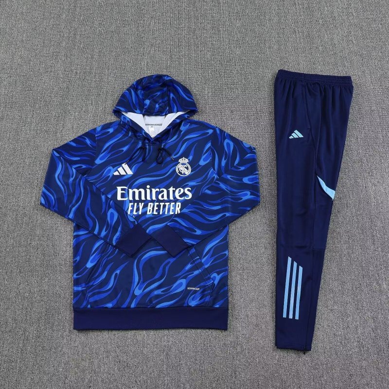 Real Madrid Chandal Capucha Azul Oscuro 25-26 Real Madrid Chandal Capucha Azul Oscuro 25-26