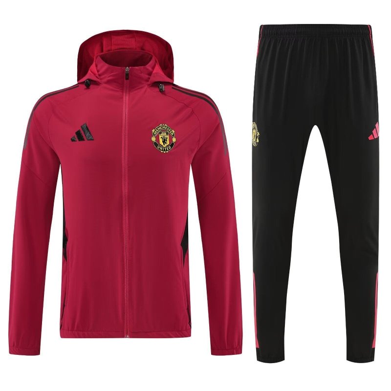 Manchester United Chandal Con Capucha Rojo 25-26 Manchester United Chandal Con Capucha Rojo 25-26