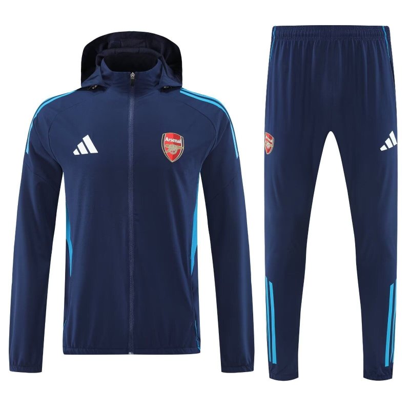 Arsenal Chandal Con Capucha Azul Oscuro 25-26 Arsenal Chandal Con Capucha Azul Oscuro 25-26