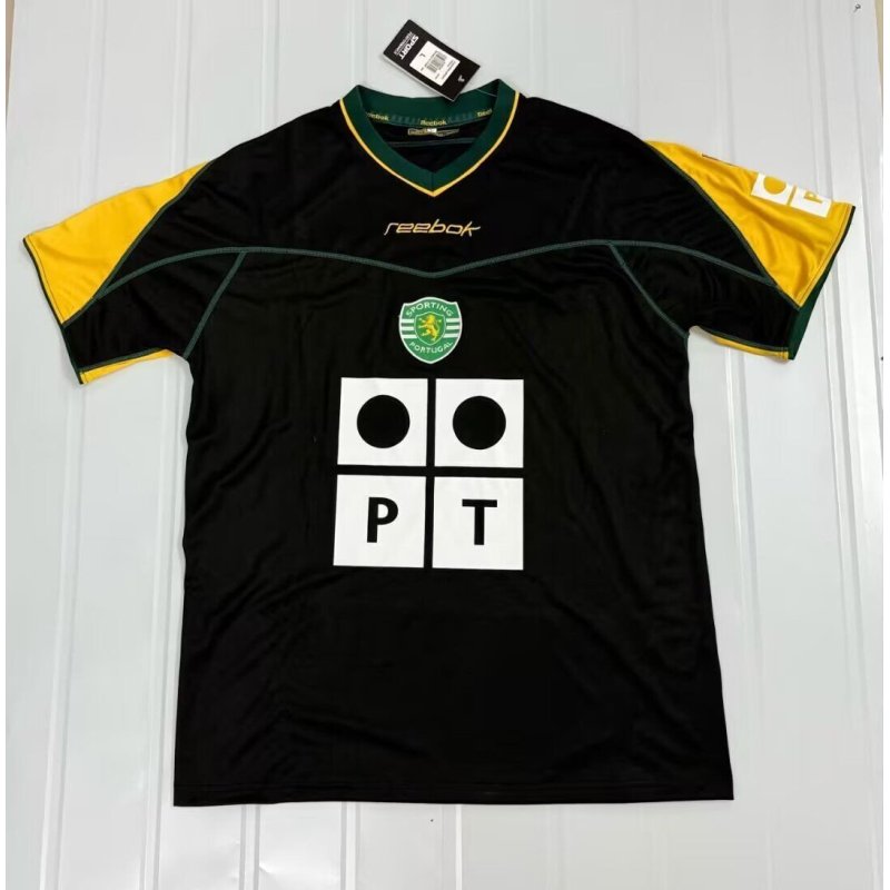 Sporting de Lisboa Retro Visitante Negra 03-04 Sporting de Lisboa Retro Visitante Negra 03-04