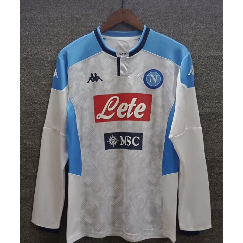 Napoles Retro Manga Larga Visitante 19-20 Napoles Retro Manga Larga Visitante 19-20