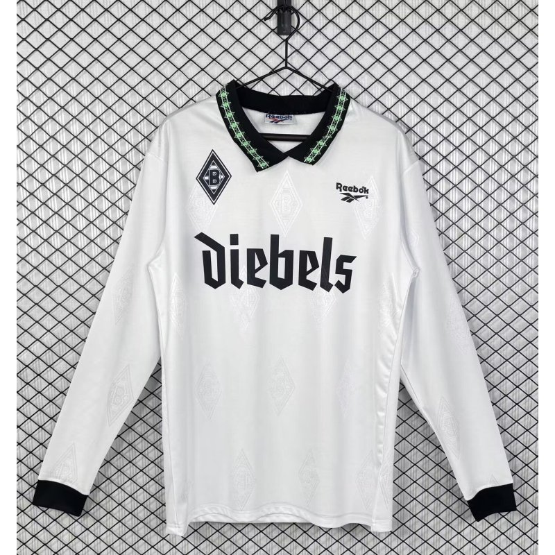 Borussia Monchengladbach Retro Manga Larga Local 95-96