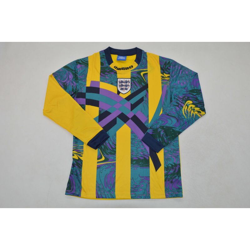 Inglaterra Retro Manga Larga Portero 1995 Inglaterra Retro Manga Larga Portero 1995