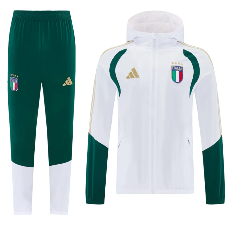 Italia Chandal Cortavientos Blanco 2026