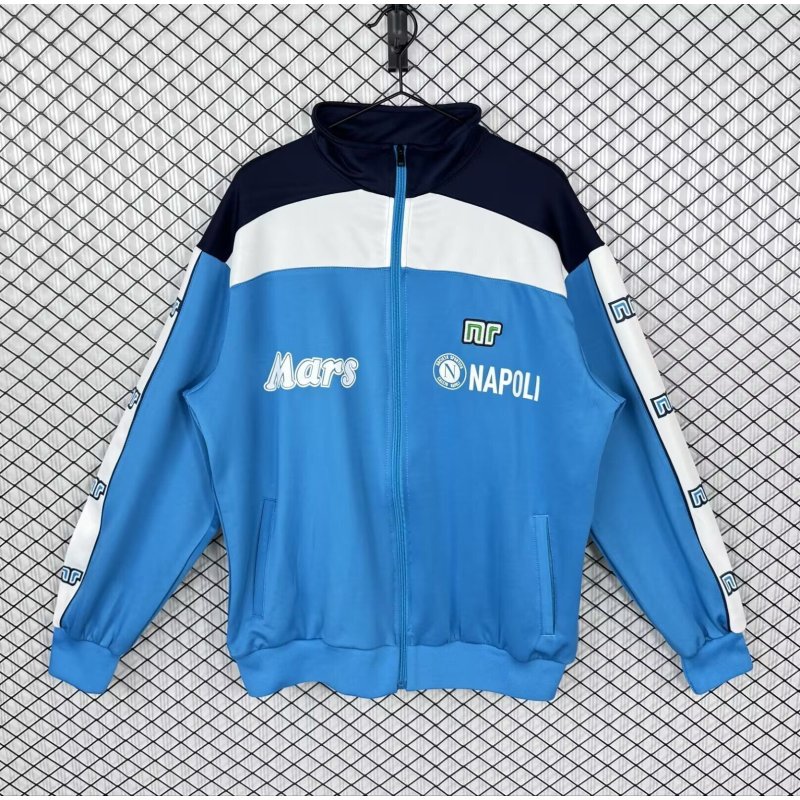 Napoles Chaqueta Retro Azul 89-90 Napoles Chaqueta Retro Azul 89-90