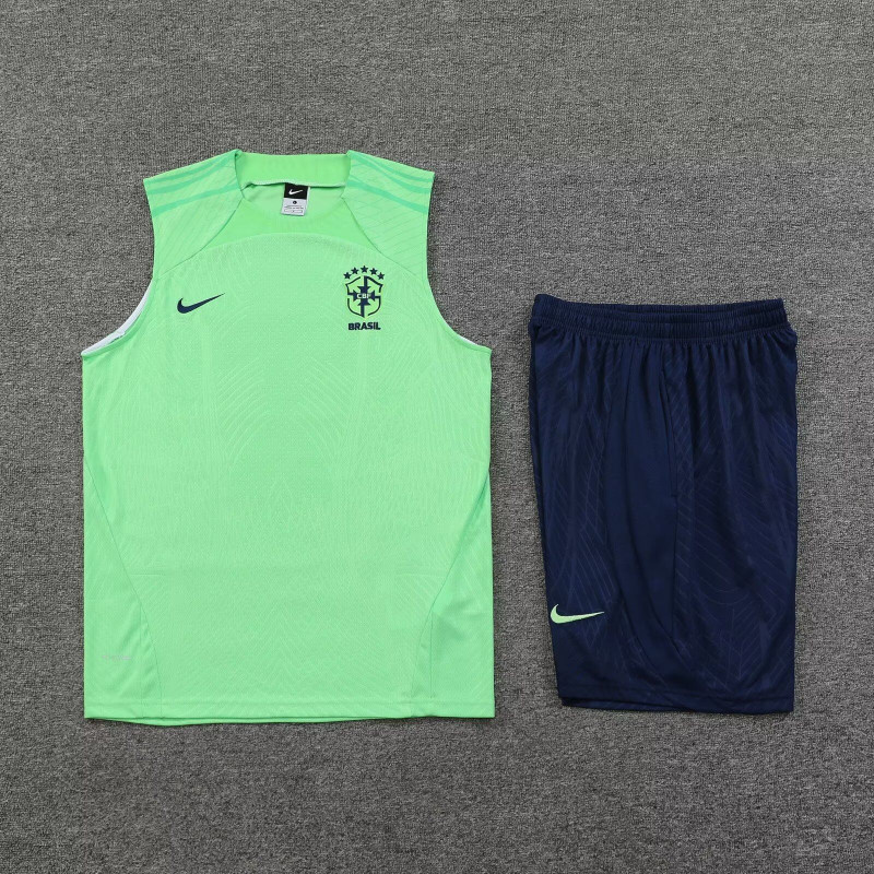 Kit Entrenamiento Brasil Verde Sin Mangas Kit Entrenamiento Brasil Verde Sin Mangas