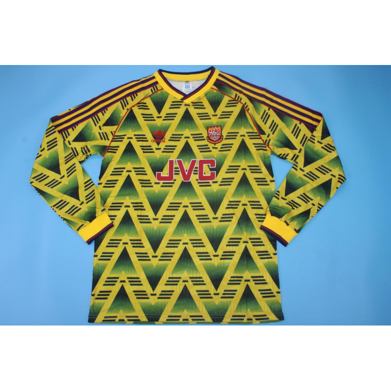 Arsenal Retro Manga Larga Visitante 91-93 Arsenal Retro Manga Larga Visitante 91-93