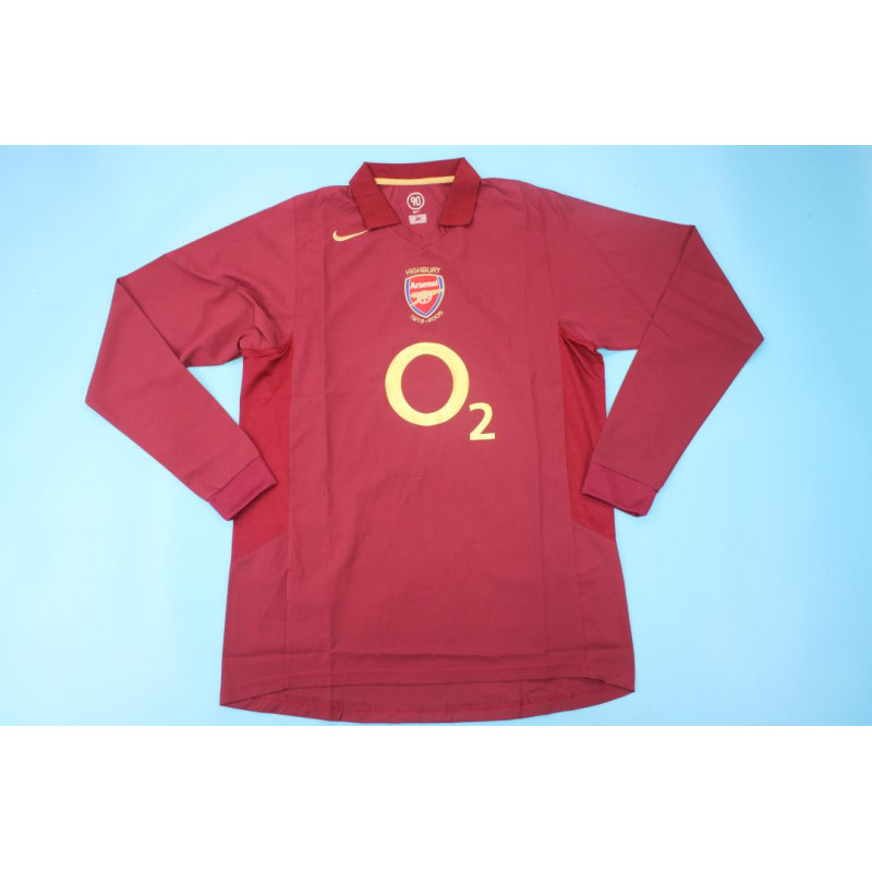 Arsenal Retro Manga Larga Local 05-06 Arsenal Retro Manga Larga Local 05-06