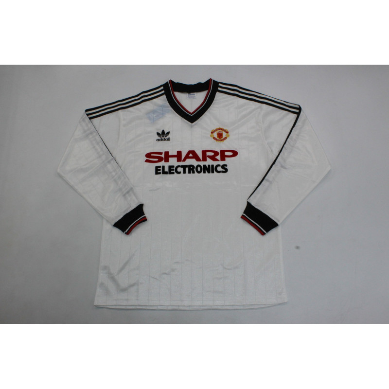 Manchester United Retro Manga Larga Visitante 82-83 Manchester United Retro Manga Larga Visitante 82-83